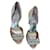Badgley Mischka Zapatos de tacón de satén con diamantes de imitación Beige  ref.521930