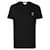 Alexander McQueen Smill Patch-T-Shirt Schwarz Baumwolle  ref.522287