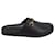 Gucci Horsebit Slip-On Sandale en Cuir Noir  ref.522294