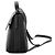 Bolsa de alça superior Brunello Cucinelli em couro preto com lona e acabamento lateral Monili - vista 5