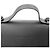 Bolsa de alça superior Brunello Cucinelli em couro preto com lona e acabamento lateral Monili - vista 8