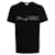 Alexander McQueen - T-shirt logo brodé noir Coton  ref.522345