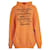 Balenciaga - Orange hooded hoodie with logo Cotton  ref.522346