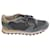 Brunello Cucinelli Panelled Lace-Up Sneakers in Grey Suede  ref.522424