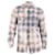 Saint Laurent Bleached Check Shirt in Multicolor Cotton Multiple colors  ref.522507