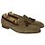 Mocasín con borlas en ante marrón Alexander Mcqueen - vista 3
