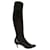 Dior p stretch boots 38,5 Black Deerskin  ref.522757