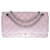 Superb Chanel handbag 2.55 lined flap in old pink quilted leather, Garniture en métal argenté  ref.522782