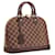Louis Vuitton LV Alma PM damier ebene new Brown Leather  ref.522930