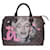 Sac Louis Vuitton Speedy 30 en lienzo de cuadros color ébano personalizado "Pink Panther in love with Marilyn" Castaño  ref.522935