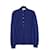 Yves Saint Laurent DEEP BLUE SILK FR38 Soie Bleu  ref.523070
