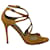 Jimmy Choo Lang 100 Strappy Sandals in Yellow Snakeskin Leather  ref.523345
