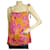 Ted Baker Camicetta a canotta senza maniche a fiori fucsia senape - Taglia 3 Multicolore Poliestere  ref.523464