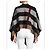 Poncho Cape Burberry Check Wolle und koschere Decke - Ansicht 4