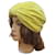 Autre Marque Chapéu de turbante amarelo vintage Algodão  ref.523470
