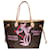 Hervorragende Louis Vuitton Neverfull-Handtasche aus Monogramm-Leinwand, personalisiert „Der rosarote Panther, greift zur Waffe“ Braun  ref.523943