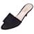 Chanel Mules Black Suede Leather  ref.524016