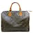 Louis Vuitton Brown Monogram Speedy 30 Leather Cloth  ref.524032