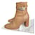 Hermès Ankle Boots Caramel Leather  ref.524179