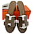 Hermès Oasis Etoupe Sandals Brown Leather  ref.586622