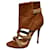 Herve Leger sexy high heels with cut outs Brown Leather  ref.524612