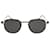 Montblanc Round-Frame Metal Sunglasses Black  ref.524662