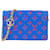 Louis Vuitton Blue Monogram Coussin Pochette Cuir Métal Rouge Bleu  ref.524945