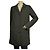 Aspesi Woman's Anthracite Gray Polyamide Padded Collared Jacket Coat size S Dark grey