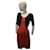 Two-tone dress Karen Millen Black Orange Cotton  ref.525029