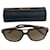 Chopard Gafas de sol Negro Dorado Metal  ref.525150