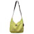 Gelbe halbmondförmige Hobo-Tasche von Longchamp Leder Leinwand  ref.525152