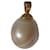 inconnue Tahitian Pearl pendant with GOLD bail 18 K (750 E) Brown Golden Grey Cream Sand Cream Eggshell Dark grey Bronze Chestnut Light brown Caramel Flesh Gold hardware Yellow gold  ref.525162