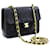 CHANEL Mini Square Small Chain Shoulder Bag Crossbody Black Quilt Leather  ref.525624