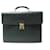 Louis Vuitton SACOCHE LOUS VUITTON CARTABLE ROBUSTO 2 SOUFFLET CUIR TAIGA VERT BRIEFCASE  ref.526049