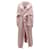 Alanui Grob gestrickte lange Strickjacke aus rosa Baumwolle Pink  ref.526282