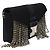 Christopher Kane Borsa a Tracolla Devine con Cristalli in Neoprene Nero - vista 2
