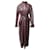 Nanushka Rosana Vegan Leather Maxi Dress in Burgundy Polyester Dark red  ref.526321