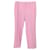 Stella Mc Cartney Stella McCartney Kurz geschnittene Hose mit weitem Bein aus rosa Wolle Pink  ref.526360