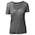 Zadig & Voltaire Tino Foil T-shirt in Grey Modal Cellulose fibre  ref.526366