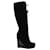 Saint Laurent Saint-Laurent Robyn 105 Stiefel aus schwarzem Wildleder Schweden  ref.526372