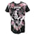 Balmain T-Shirt aus schwarzer Baumwolle mit Jupiter-Design  ref.526389