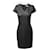 Diane Von Furstenberg Vestido com bainha Teala em couro preto  ref.526438