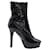 Jimmy Choo Trixie Platform Ankle Boots in Black Patent Leather  ref.526452