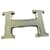 Hermès belt buckle 5382 guilloché gold metal 32MM Gold hardware Steel  ref.526469