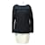 Chanel Falda elegante Negro Beige Lana  ref.526488