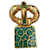 Imposing pendant Burma Paris Turquoise Gold hardware Metal  ref.526934