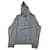 Raf Simons Hoodie with Detachable Sleeves in Grey Cotton  ref.527079