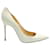 Christian Louboutin Ivory Patent Leather Kate 100 HEELS White  ref.527136