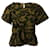 Sea New York Camouflage Ruffled Top in Green Cotton  ref.527191