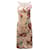 DressDolce & Gabbana Longuette Midi Dress in Floral Pint Silk  ref.527199